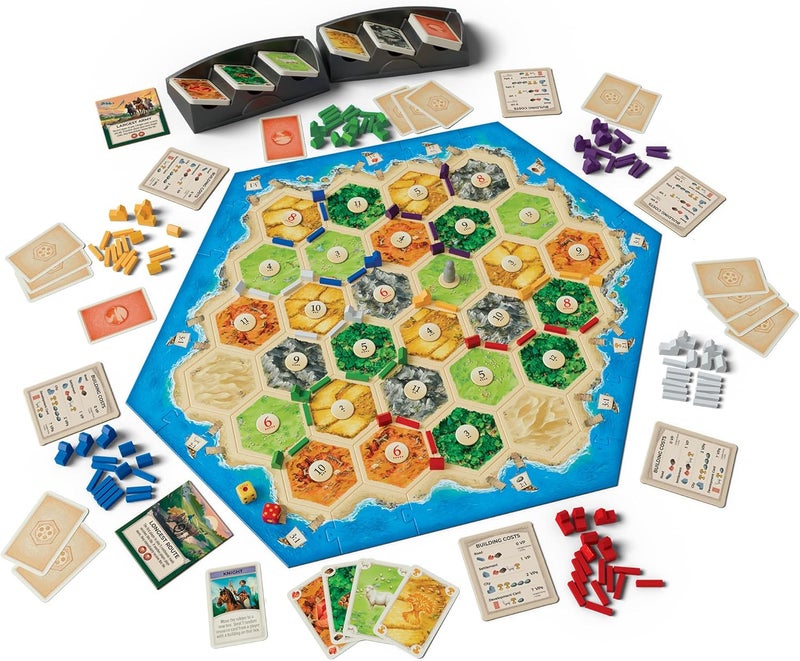 Catan توسيع لعبة اللوح لـ 5-6 لاعبين (الطبعة السادسة) أضف المزيد من اللاعبين إلى مغامرتك، للأعمار 10 سنوات فما فوق، 3-6 لاعبين، وقت اللعب 60-90 دقيقة - Image 2